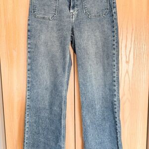 Women's Faherty French Terry Wide Leg Patch Pocket Pant